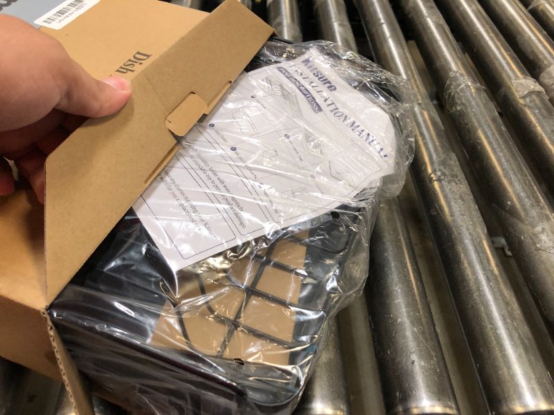 Photo 1 of Kitsure Large Dish Drying Rack, Extendable Dish Rack, Multifunctional Dish Rack for Kitchen Counter, AntiRust Drying Dish Rack with Cutlery & Cup Holders 23" L x 12" W, Black