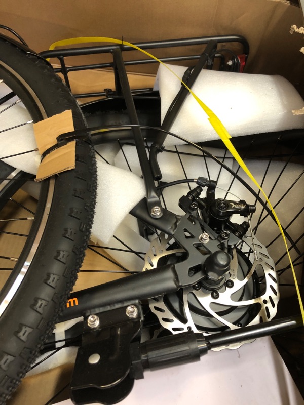 Photo 4 of *REAR WHEEL HAS MAJOR DAMAGE. FOR PARTS ONLY* Electric Bike for Adults 28" E Bike with 500W Motor 36V 15AH Removable Battery Electric Bicycles Range 35-75 Mile with 7 Gears, UL2849 Certified
