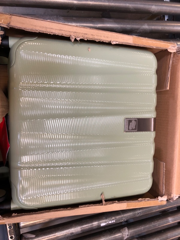 Photo 1 of Hanke 16 Inch Underseat Carry on Luggage with Wheels,Small Hard Shell Suitcases for Weekender,Tsa Approved Lightweight Travel Luggage Suitcase for Womem Men,Bamboo Green.