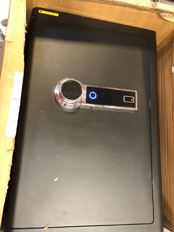 Photo 2 of ***MISSING KEYS, FOR PARTS ONLY, FINAL SALE*** 6.1 Cu ft Extra Large Biometric Home Safe Fireproof Waterproof, Anti-Theft Touch Screen Fingerprint Home Security Safe Box With Hidden Compartment, Separate Lock Box and Led Light (TC70) 6.2 cubic feet