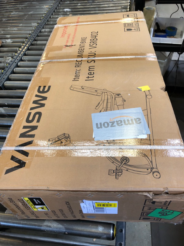 Photo 1 of VANSWE Recumbent Exercise Bike for Adults Seniors - Recumbent Bikes for Home with Magnetic Resistance, Bluetooth and App Connectivity, Pulse Sensor Silver