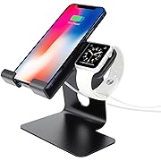 Photo 1 of Tranesca 2-in-1 Charger Stand Dock Station Compatible with iPhone That uses Magsafe Charger (Black)