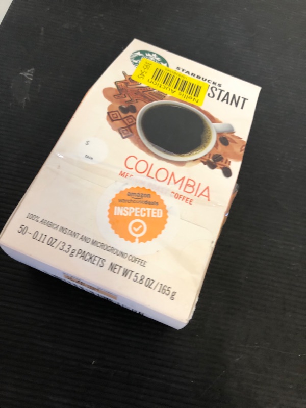 Photo 1 of exp date 06/2024-Starbucks Via Ready Brew Colombia Coffee Instant - 50 / Box