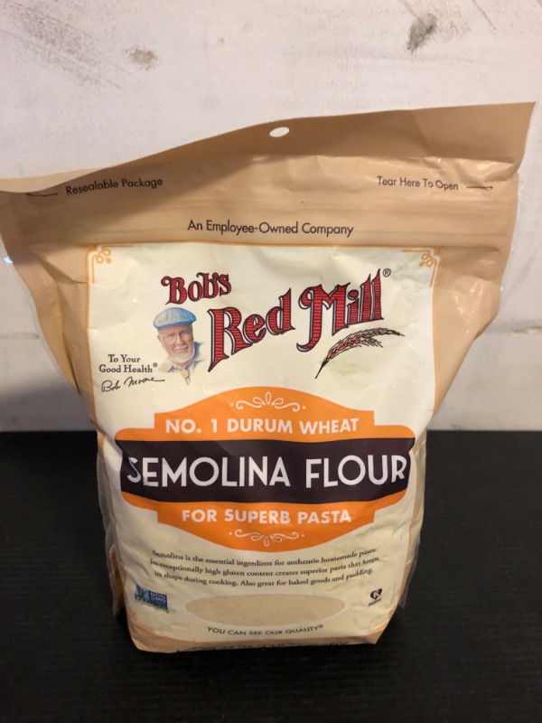 Photo 2 of exp date 03/2025--Bob's Red Mill Semolina Pasta Flour, 24 OZ (Pack of 1) 1.5 Pound (Pack of 1)