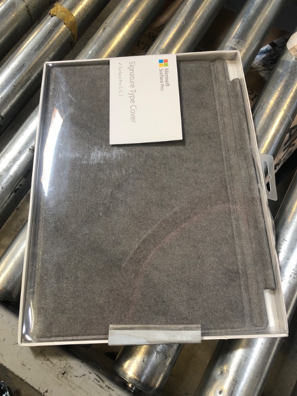 Photo 2 of Microsoft Surface Pro Signature Type Cover - Constructed with Alcantara, Durable, Stain-Resistant Material, Light Charcoal - FFQ-00141