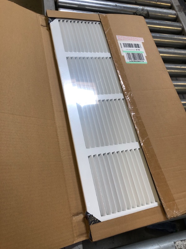 Photo 2 of 2 Pack of Handua 24"W x 12"H [Duct Opening Size] Steel Return Air Grille | Vent Cover Grill for Sidewall and Ceiling, White | Outer Dimensions: 25.75"W X 13.75"H for 24x12 Duct Opening 2 24"W x 12"H [Duct Opening]