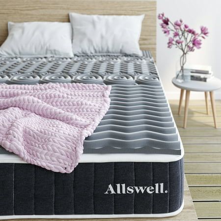 Photo 1 of Allswell 2 5-Zone Cooling Titanium Memory Foam Mattress Topper Full
