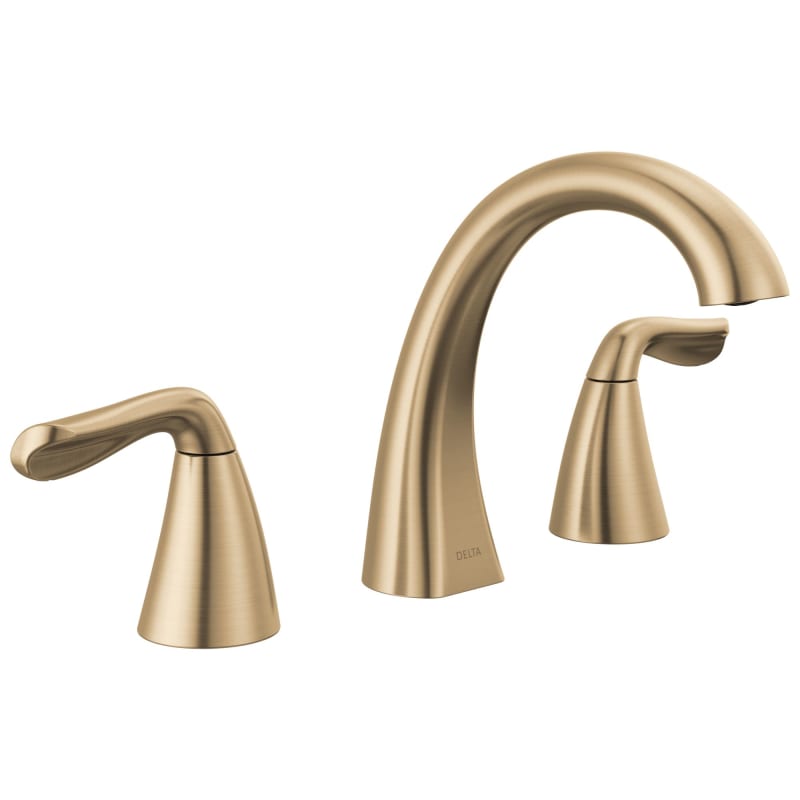 Photo 1 of Arvo 8 in. Widespread 2-Handle Bathroom Faucet in Champagne Bronze
