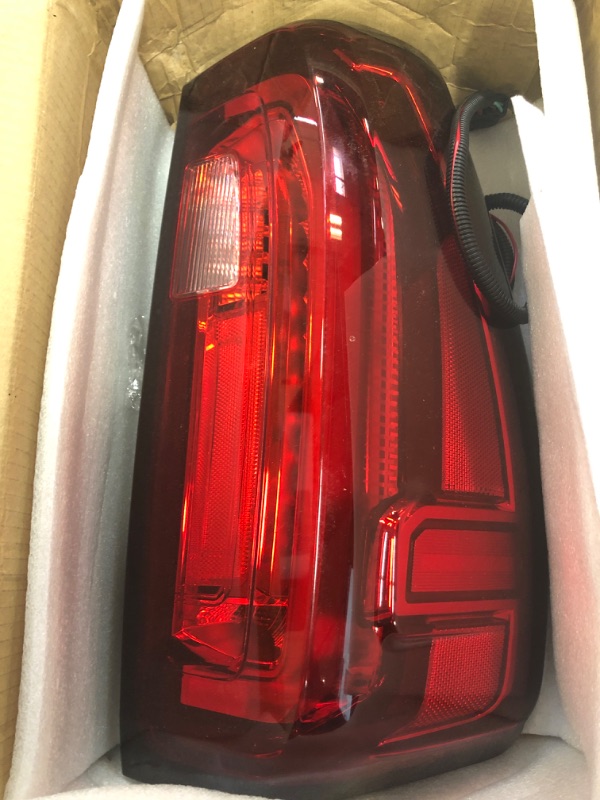 Photo 1 of Tail Light Rear Lamp Driver Side LED with Signature Lamps Left Taillights Brake Light Compatible With GMC Sierra 1500/2500HD/3500HD 2019-2024 LED Type Left Driver Side
