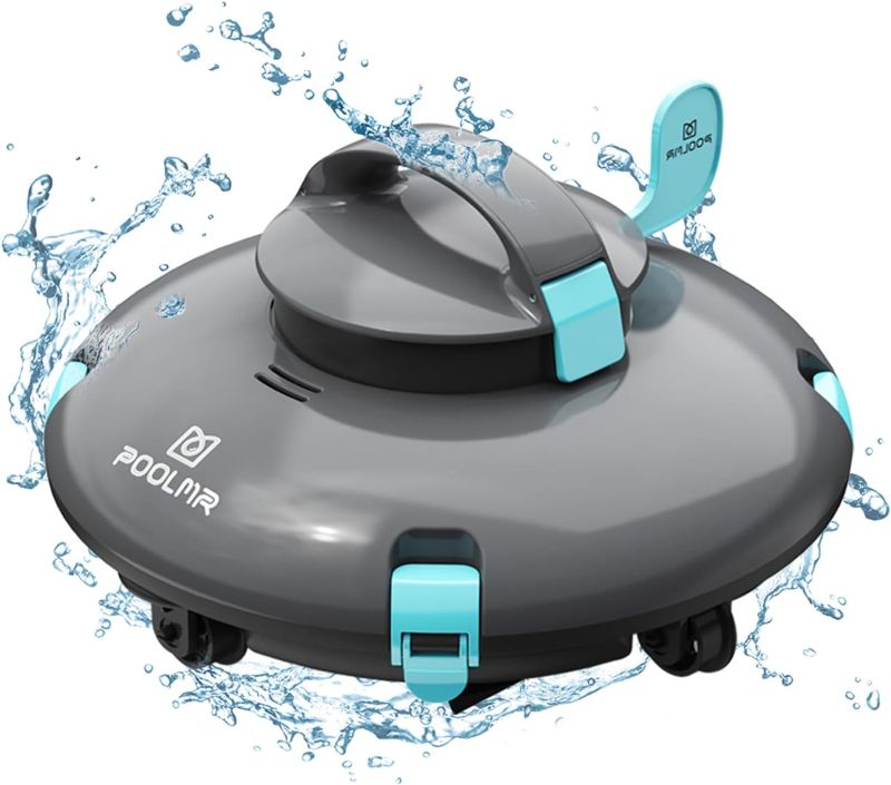 Photo 1 of Cordless Robotic Pool Cleaner - Above Ground Pool Vacuum - 140 Mins Lasting, 52 Ft/Min Speed, Dual-Motor, IPX8 Waterproof, Self-Parking, Pool Vacuum Cleaner for Flat Swimming Pools, GreenBlack
