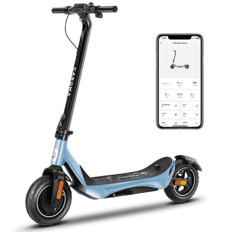 Photo 1 of Caroma Electric Scooter for Adults, 800W Peak Motor, 30 Miles Range, Max 25 Mph, 10" Vacuum Self-Sealing Tires, Foldable Adult Electric Scooter, Smart APP Control
