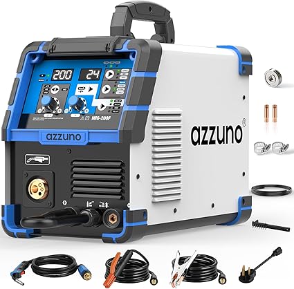 Photo 1 of AZZUNO 135f MIG Welder,110V/220V Dual Voltage multiprocess welder,Gas Gasless MIG Welding Machine,4 in 1 Flux MIG/Solid Wire/Lift TIG/Stick ARC Welder (Grey)
