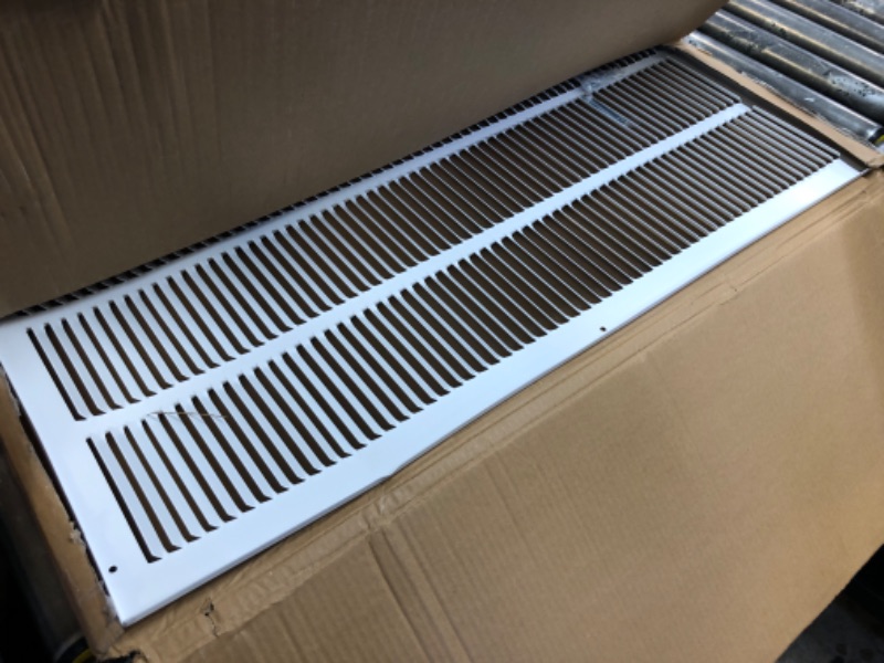 Photo 2 of Fits 20x30 Duct Opening | Steel Return Air Grille by Handua | Vent Cover Grill for Sidewall and Ceiling | White | HVAC Cold Air Intake Grille | Outer Dimensions: 21.75"W X 31.75"H 1 20"W x 30"H [Duct Opening]