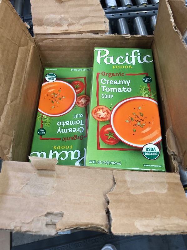 Photo 2 of  expires - jan/23/25
Pacific Foods Organic Creamy Tomato Soup, 32 oz Carton (Pack of 12)