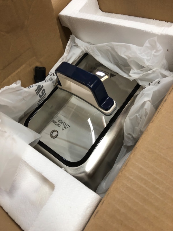 Photo 1 of Razorri Electric Food Steamer 5-Quart Stainless Steel with Timer, 24H Delayed Start, Auto Keep Warm, and Large 68 Oz Water Capacity - Ideal for Cooking Healthy Vegetables, Poultry, Fish, Meat and more