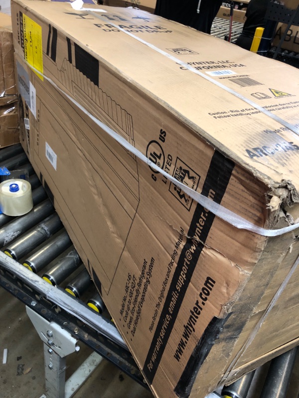Photo 1 of Whynter Portable Air Conditioner 14,000 BTU with Dual Hose Dehumidifier & Cooling Fan for 500 Sq Ft Rooms, Includes AC Unit Window Kit, ARC-14S (9,500 BTU SACC) AC Unit Only