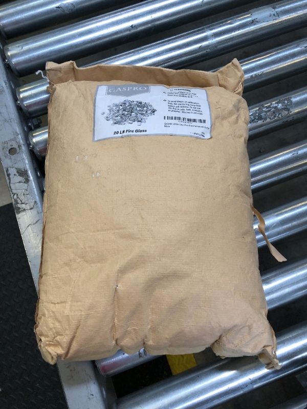 Photo 1 of GASPRO 20 lbs Clear Fire Glass for Fire Pit Table, Reflective Gas Fireplace Glass Rocks, Gorgeous, 1/2 Inch 1/2 Inch, 20 Pounds Clear Reflective