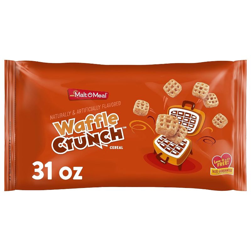 Photo 1 of 2 PACK Malt-O-Meal Waffle Crunch Breakfast Cereal, 31 OZ
BEST BY 02/2025