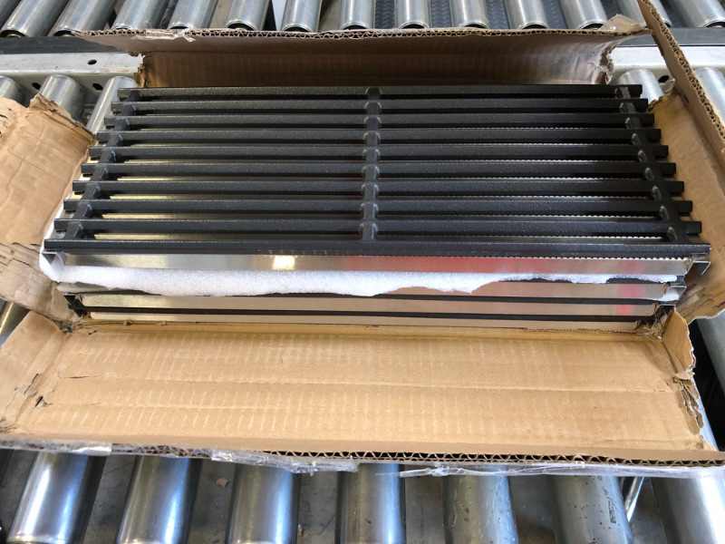 Photo 1 of Cast Iron Cooking Grates and Infrared Emitter Replacement for Charbroil Infrared Grills 463224912 463231711 463241413 463247209 463247310 463271314 466231711 466247310 Stainless Steel+Cast Iron 18 1/4 x 7 1/8" + 18 1/4 X 28 3/4"