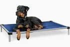 Photo 1 of CHEW PROOF ARMORED PADDED ELEVATED DOG CRATE BED SMALL/BLUE QUARTZ 