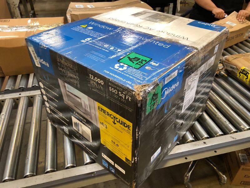 Photo 1 of Midea 12,000 BTU U-Shaped Smart Inverter Air Conditioner–Cools up to 550 Sq. Ft., Ultra Quiet with Open Window Flexibility, Works with Alexa/Google Assistant, 35% Energy Savings, Remote Control 12000 BTU