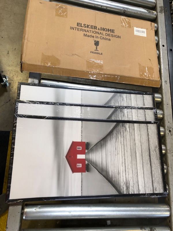 Photo 1 of ELSKER&HOME 11x22 newspaper Frame 3 Pack, Black 11x22 Picture Frame for Horizontal or Vertical Wall Mounting, Sturdy and Scratch-proof Black 11 x 22