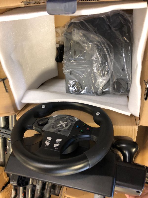 Photo 2 of DOYO Gaming Racing Wheel Xbox One Steering Wheels Driving Sim Car Simulator Volante PC Pedals and Paddle Shifters for PC, Xbox Series X S, Xbox360, PS4, PS3, Switch, Android TV 270° Racing Wheel