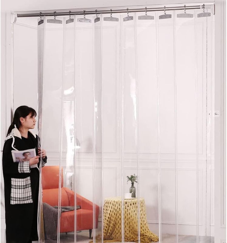 Photo 1 of ,Plastic Vinyl Strip Door Curtain Clear