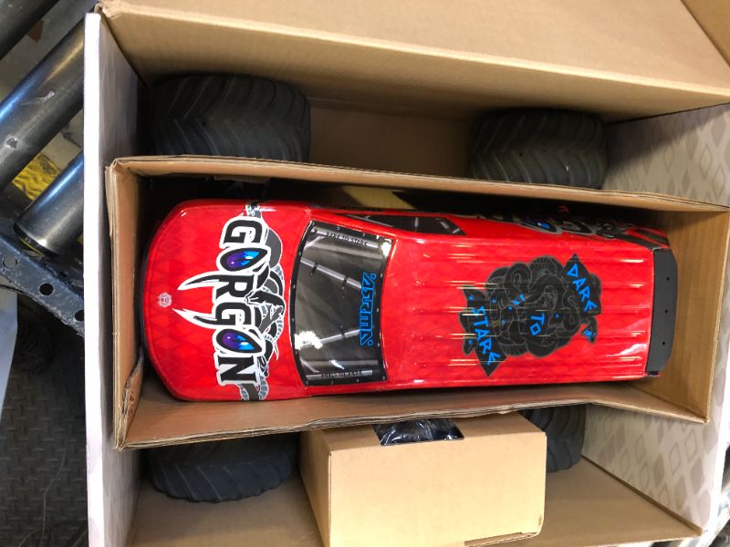 Photo 1 of ARRMA RC Truck Gorgon 2 Wheel Drive MT 1/10 RTR (Ready-to-Run Battery and Charger Included) Smart 3300 7C S120 USB Red ARA3230ST2