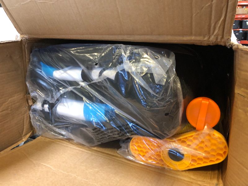 Photo 1 of Inflatable Water Slide Park with Air Blower, Kids Inflatable Bouncer House Slide, Climbing Wall, Splash Pool and Rainbow Sprinkler