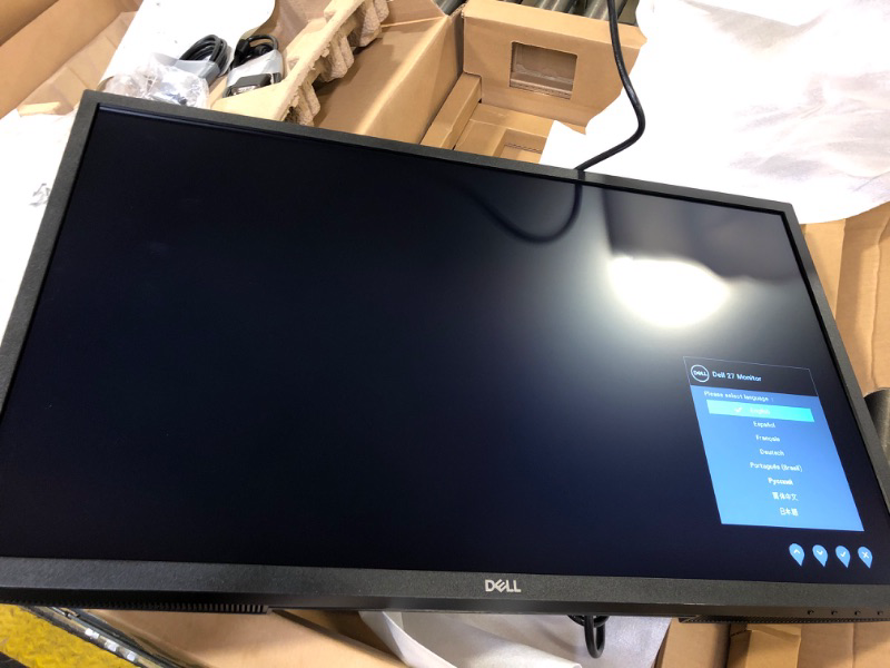 Photo 1 of Dell SE2722HX Monitor - 27 inch FHD (1920 x 1080) 16:9 Ratio with Comfortview (TUV-Certified), 75Hz Refresh Rate, 16.7 Million Colors, Anti-Glare Screen with 3H Hardness - Black 27 Inches SE2722HX