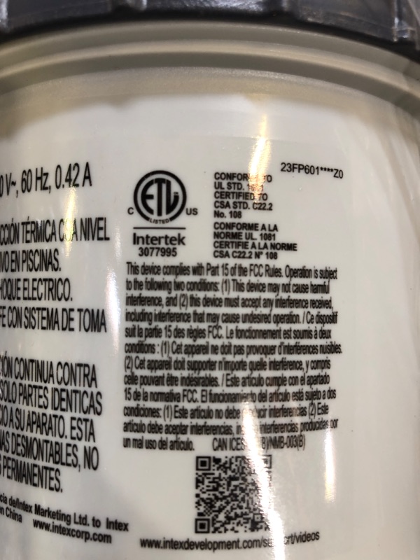 Photo 3 of INTEX 28121EH Easy Set Inflatable Swimming Pool Set: 10ft x 30in – includes 530 GPH Cartridge Filter Pump – Puncture-Resistant Material – 1018 Gallon Capacity – 23in Water Depth 10FT x 30IN Pool Set