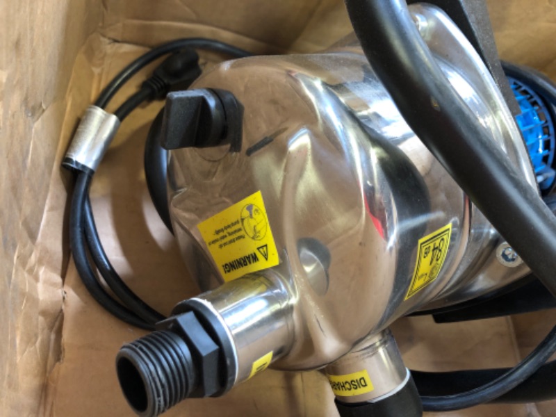 Photo 1 of 1.6HP Portable Water Transfer Pump 1200GPH Shallow Well Pump Garden Booster Pumps for Draining Irrigation Lawn Farm Water Removal