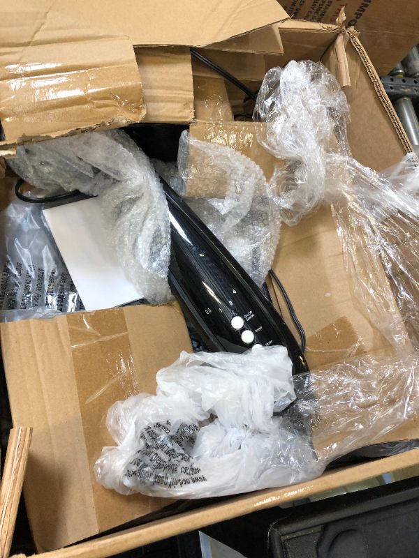 Photo 3 of Amazon Basics 16-Inch 3-Speed Pedestal Floor Fan, Standing Fan for Home, with Oscillating Dual Blades, AC Motor, With Remote Control, Timer, Tilted Head, Black 3-Speed AC Motor Fan