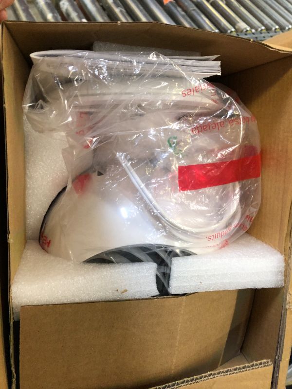 Photo 1 of IRIS USA WOOZOO Fan with Remote, Oscillating Fan, Desk Fan, Table Air Circulator, Globe Fan, 10 Speed, 89ft Max Air Distance, Low Noise DC Motor, 8h Timer, 120° Adjustable Tilt, White 89 ft. Air Flow White