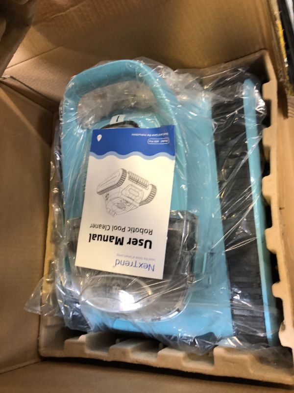 Photo 1 of Cordless Robotic Pool Cleaner Automatic: NexTrend Pool Vacuum for above Ground Pool Wall Floor Waterline Cleaning 180W Powerful Suction Last 150 Mins Robot for Inground Swimming Pool up to 2050 sq.ft
