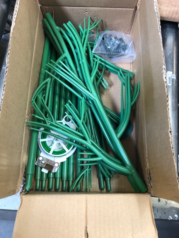 Photo 2 of 10 Pack Plant Support Stakes for Indoor Plants, 27.56 Inch Twig Plant Sticks with Orchid Clips Twist Ties and Plant Ties for House Potted Plants and Flower, Plastic Branches Support Structures, Green 