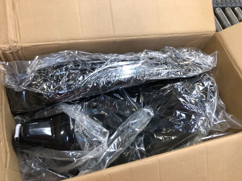 Photo 1 of Inflatable Marine Vinyl Boat Fender Bumpers Kit with Ropes Needles and Pump Black 8.5 x 27 Inch