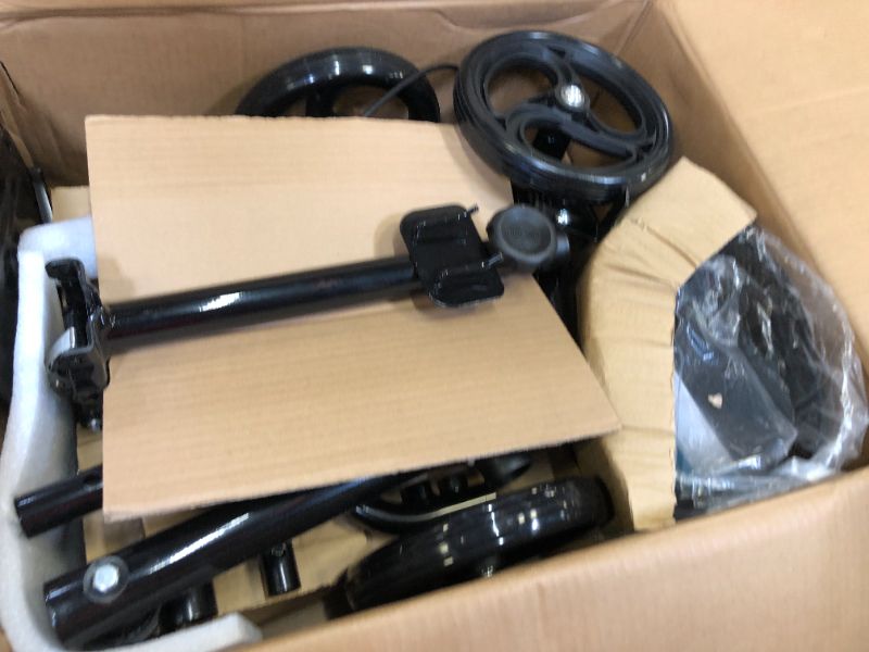 Photo 1 of WINLOVE Black Steerable Knee Walker Roller Scooter with Basket Dual Braking System for Angle and Injured Foot Broken Economy Mobility
