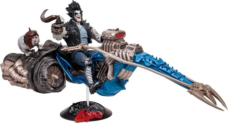 Photo 1 of -BIKE ONLY, MISSING Lobo and Spacehog- McFarlane Toys - DC Multiverse Lobo & Spacehog (Justice League of America) - 7in Scale Action Figure with Vehicle, Gold Label, Amazon Exclusive
