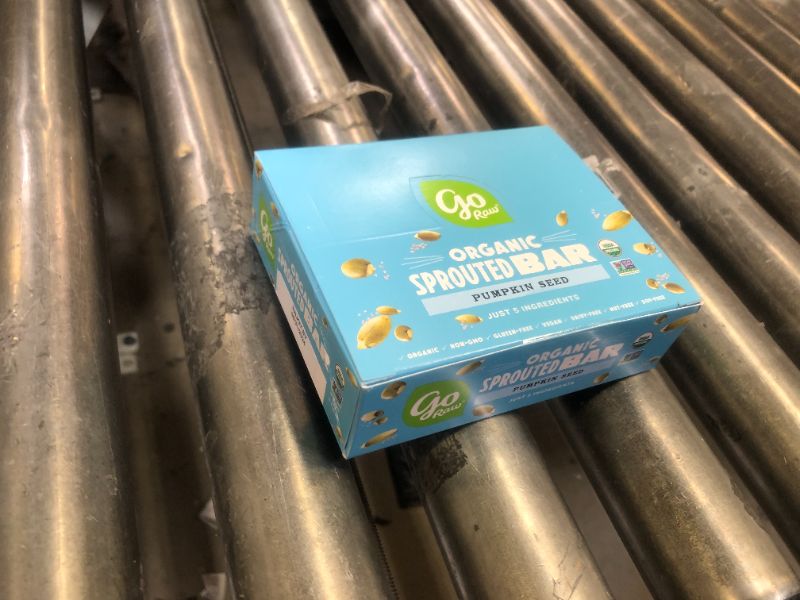 Photo 1 of Go Raw Organic Sprouted Pumpkin Seed Bars, 10 Count, Sea Salted, Keto, Superfood EXP 08/31/2024
 