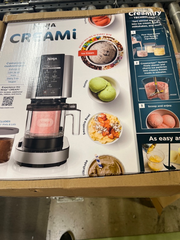 Ninja NC301 CREAMi Ice Cream Maker, for Gelato, Mix-ins, Milkshakes ...