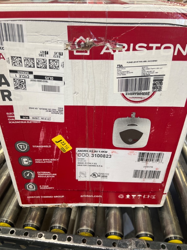 Photo 3 of Ariston Andris 4 Gallon 120-Volt Corded Point of Use Mini-Tank Electric Water Heater