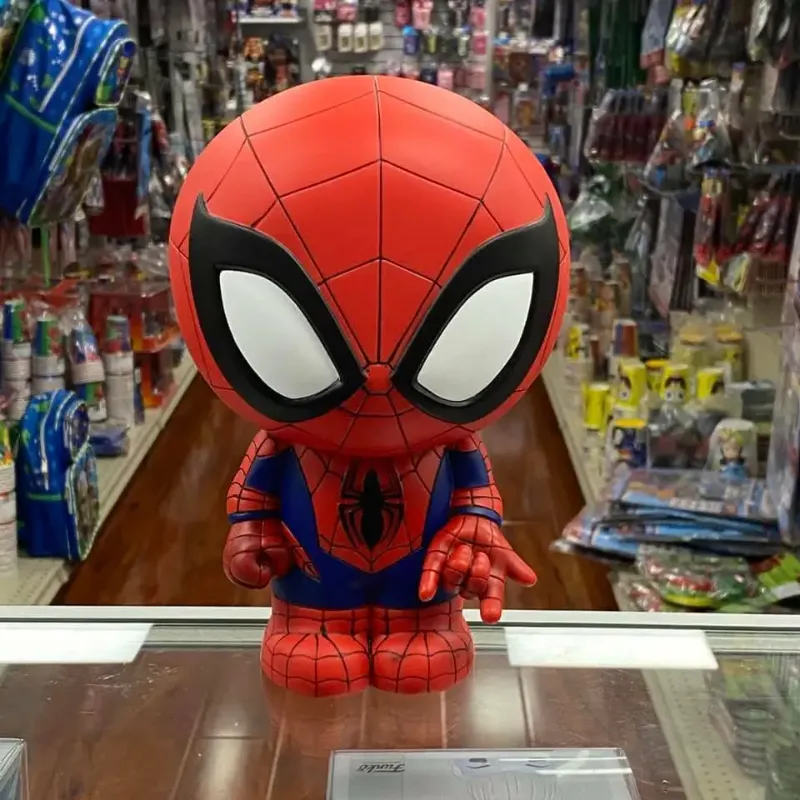 Photo 1 of Super Cute Spider-man Figural Bank Vinyl Figure Bust Coin Bank Great Gift!