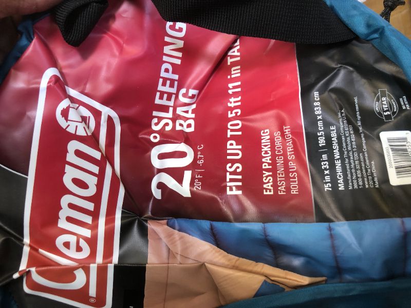 Photo 2 of coleman sleeping bag 