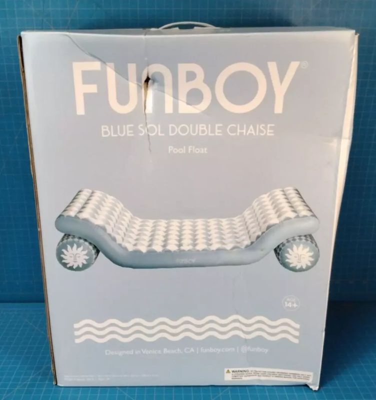 Photo 1 of Funboy Checkered Dual Chaise Lounger Pool Float (w)
