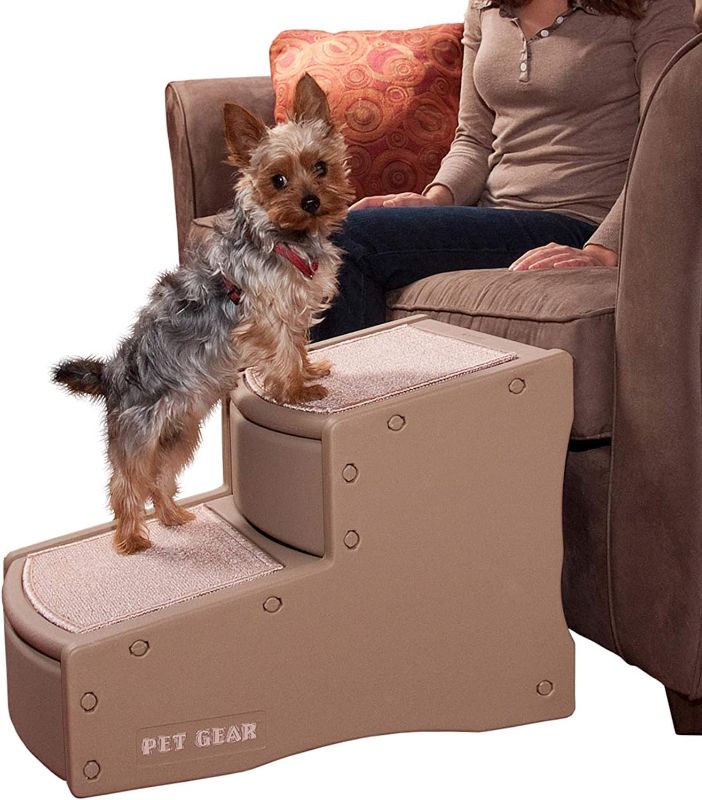 Photo 1 of Pet Gear Easy Step II Pet Stairs, 2 Step for Cats/Dogs up to 150 Pounds, Portable, Removable Washable Carpet Tread, No Tools Required, Available in 5 Colors
