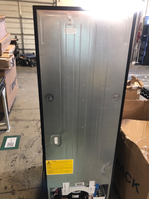 Photo 1 of 10.1 cu. ft. Top Freezer Refrigerator in Black
