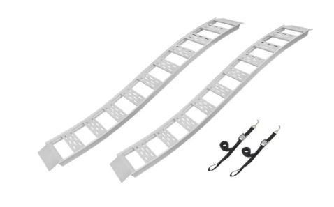 Photo 1 of 12 in. W x 90 in. L 1500 lb. Capacity Aluminum Fixed S-Curve Truck Loading Ramp with Treads (Includes 2 Ramps)
MISSING STRAPS 