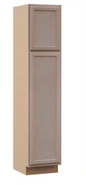 Photo 1 of 18 in. W x 24 in. D x 84 in. H Assembled Pantry Kitchen Cabinet in Unfinished with Recessed Panel
2.2k

